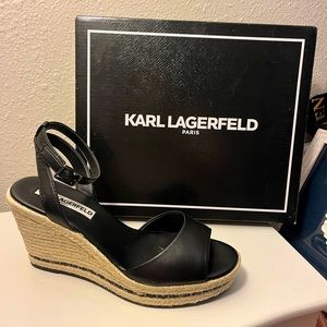 Karl Lagerfeld Espadrille Carin Wedge